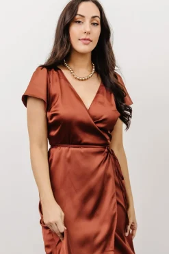 Discount Baltic Born Fabric Swatch - Krystal Satin | Cinnamon