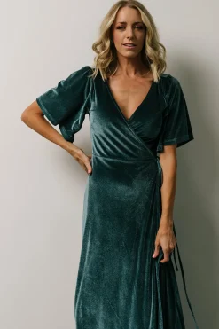 Sale Baltic Born Fabric Swatch - Meghan Velvet | Persian Blue