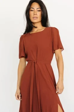 Clearance Baltic Born Fabric Swatch - Naomi Chiffon | Cinnamon