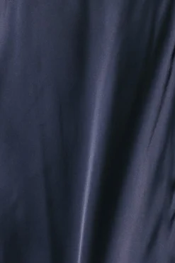 Best Baltic Born Fabric Swatch - Vara Satin | Navy