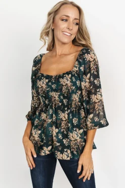Hot Baltic Born Fenna Smocked Top | Topaz Floral