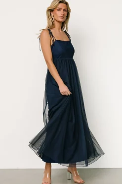 New Baltic Born Fiona Tulle Maxi Dress | Midnight Blue