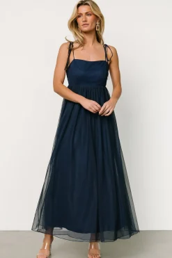 New Baltic Born Fiona Tulle Maxi Dress | Midnight Blue