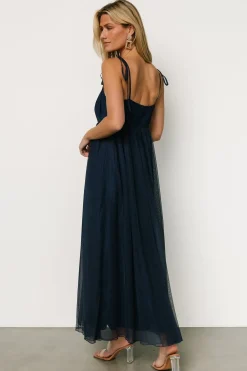 New Baltic Born Fiona Tulle Maxi Dress | Midnight Blue