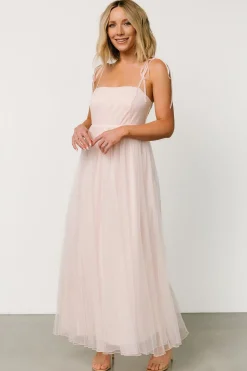Outlet Baltic Born Fiona Tulle Maxi Dress | Pale Blush