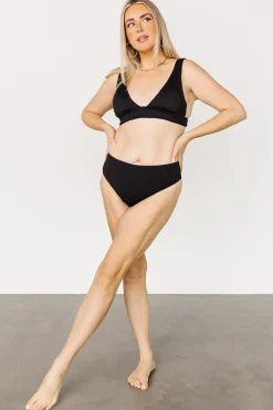 Fashion Baltic Born Formentera High Waist Bikini Bottom | Black