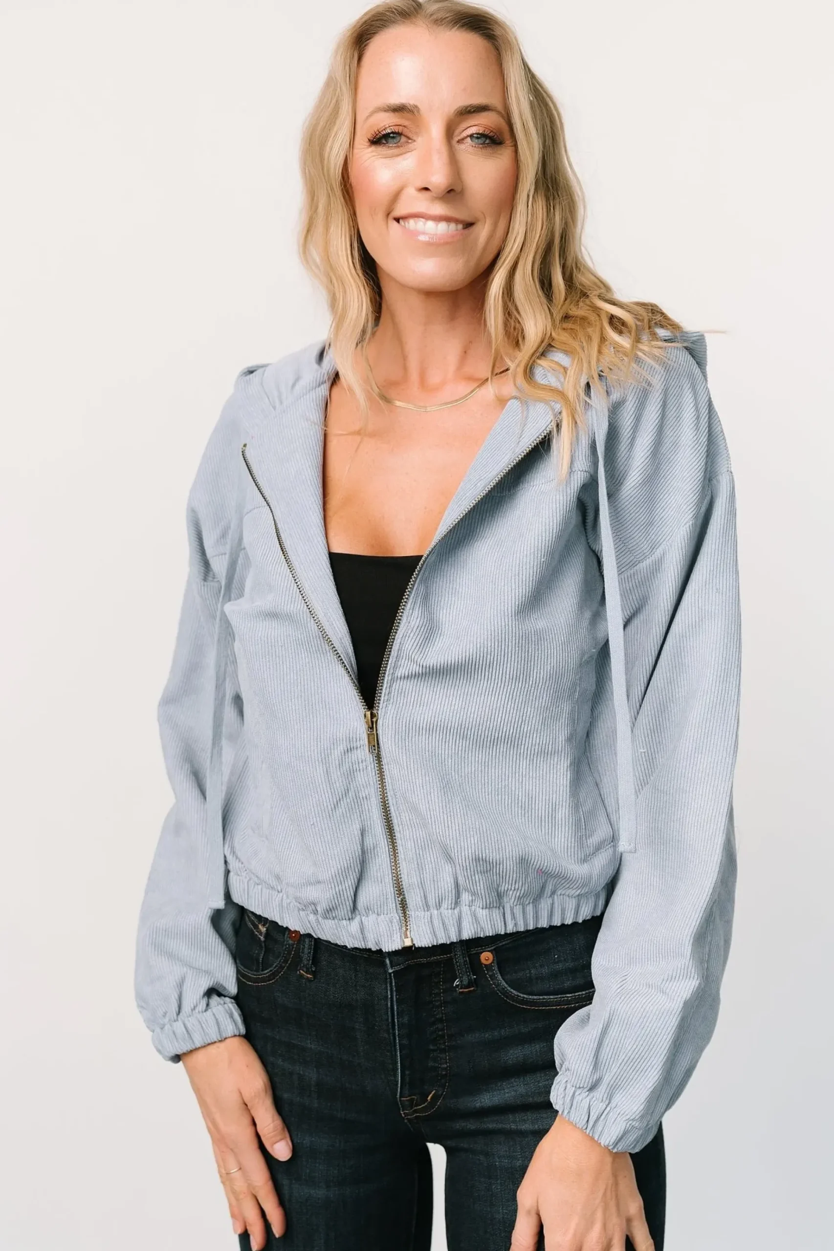 Clearance Baltic Born Frankie Zip Jacket | Dusty Blue