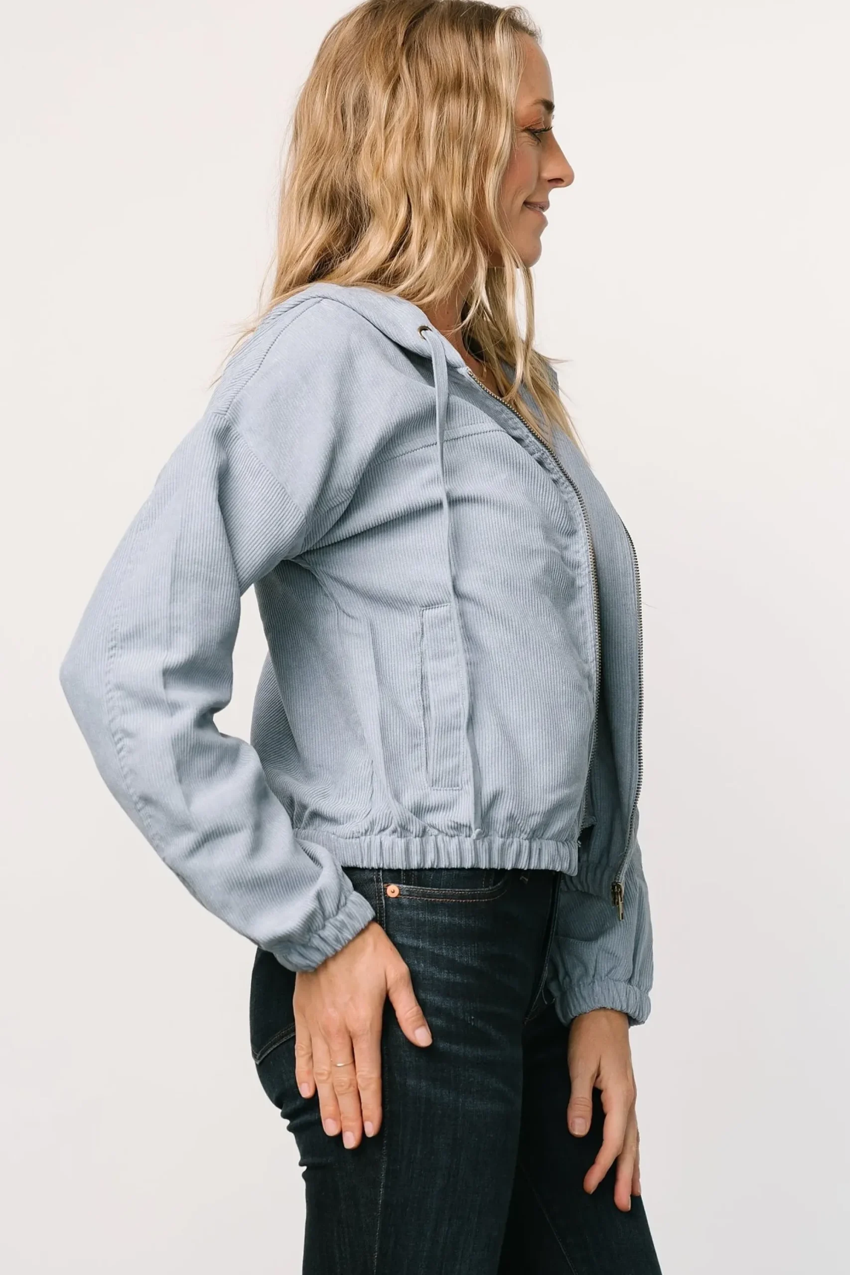 Clearance Baltic Born Frankie Zip Jacket | Dusty Blue