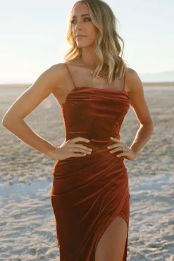 Best Baltic Born Gaia Velvet Gown | Cinnamon