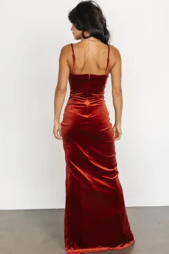 Best Baltic Born Gaia Velvet Gown | Cinnamon