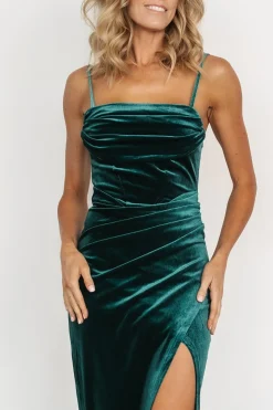 Best Baltic Born Gaia Velvet Gown | Emerald