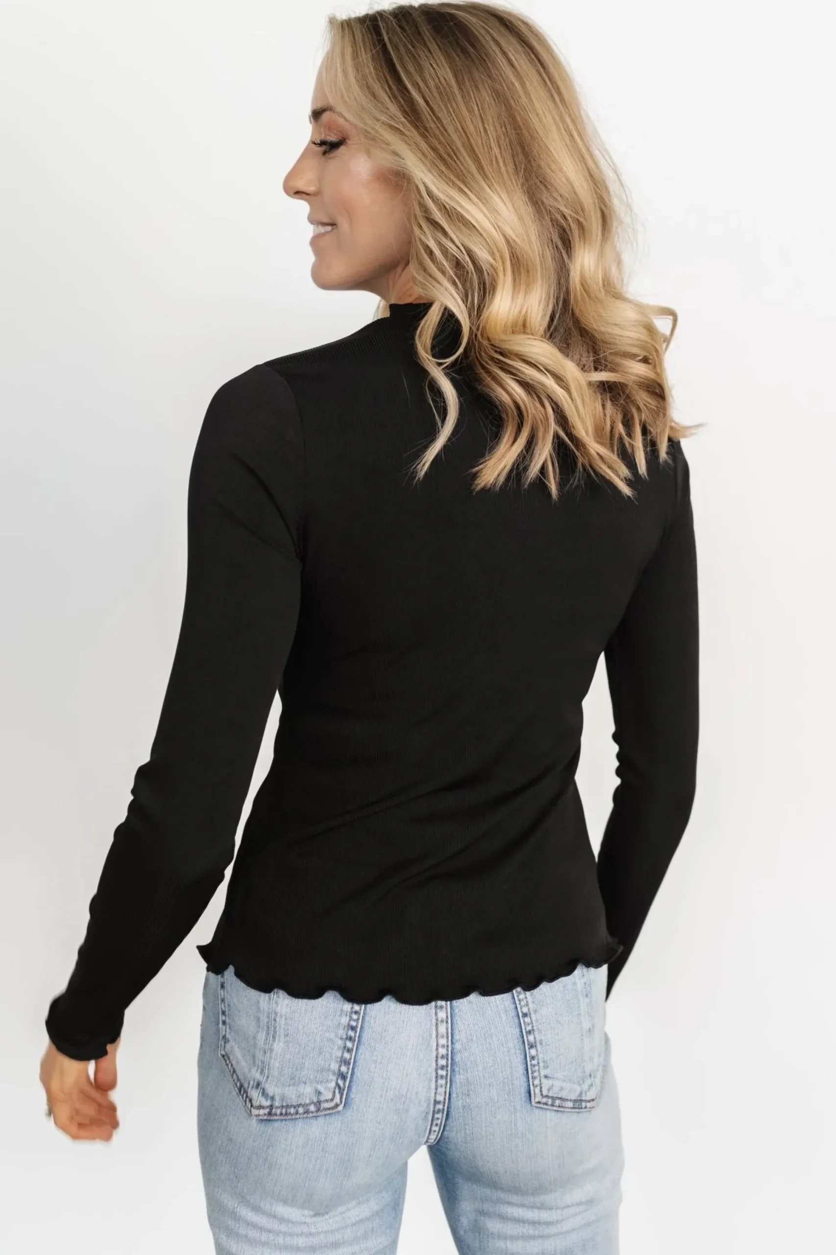Discount Baltic Born Gale Ribbed Top | Black