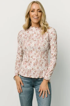 Fashion Baltic Born Gale Ribbed Top | Mocha + White