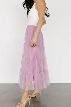 Discount Baltic Born Galena Tulle Skirt | Dusty Orchid
