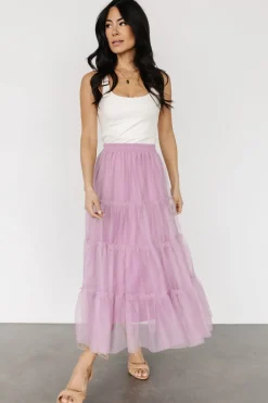 New Baltic Born Galena Tulle Skirt | Light Sage