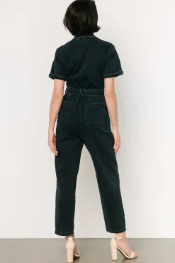 Online Baltic Born Geneva Button Jumpsuit | Washed Black
