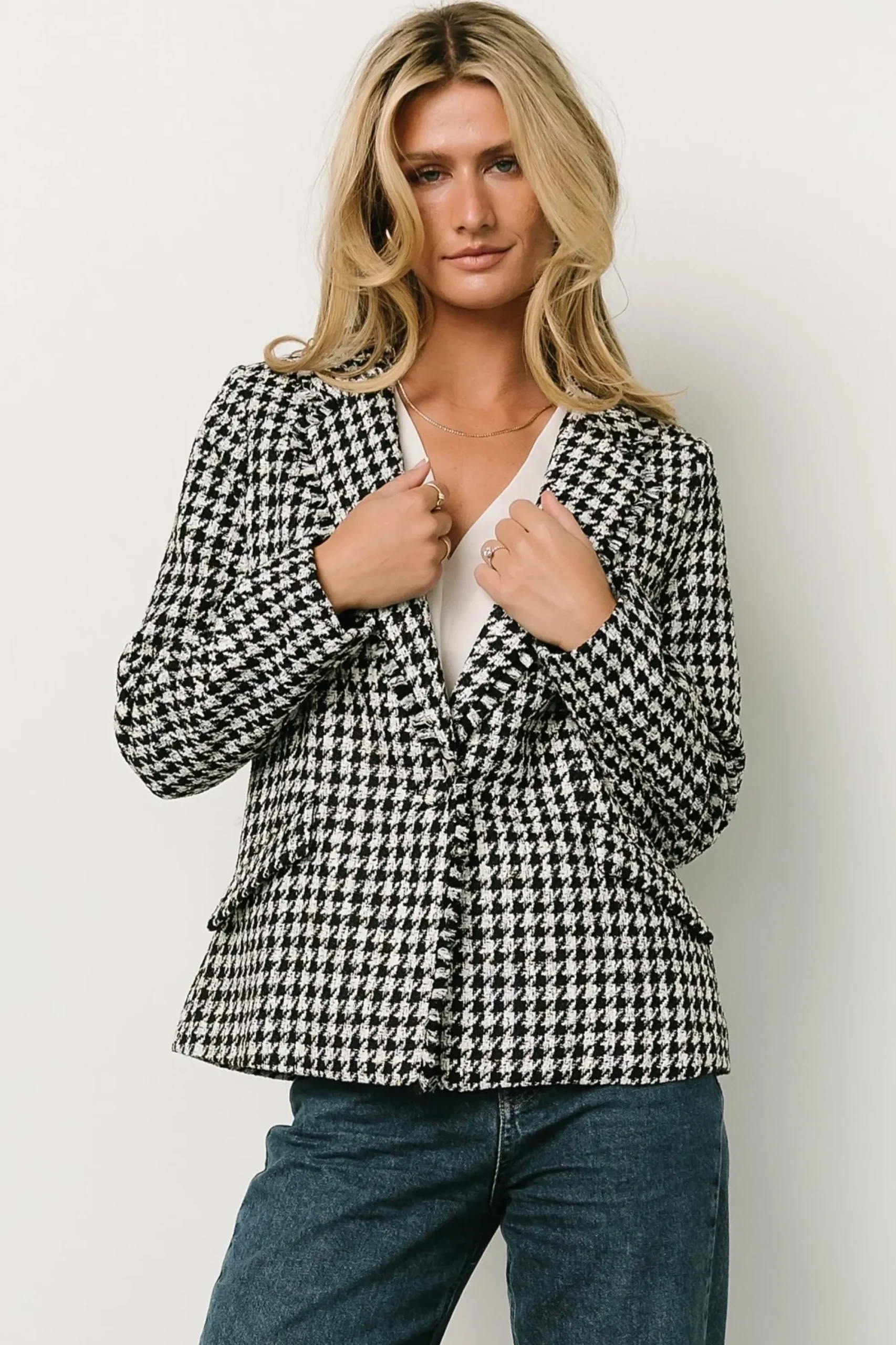 Outlet Baltic Born Ginerva Blazer | Black + Ivory