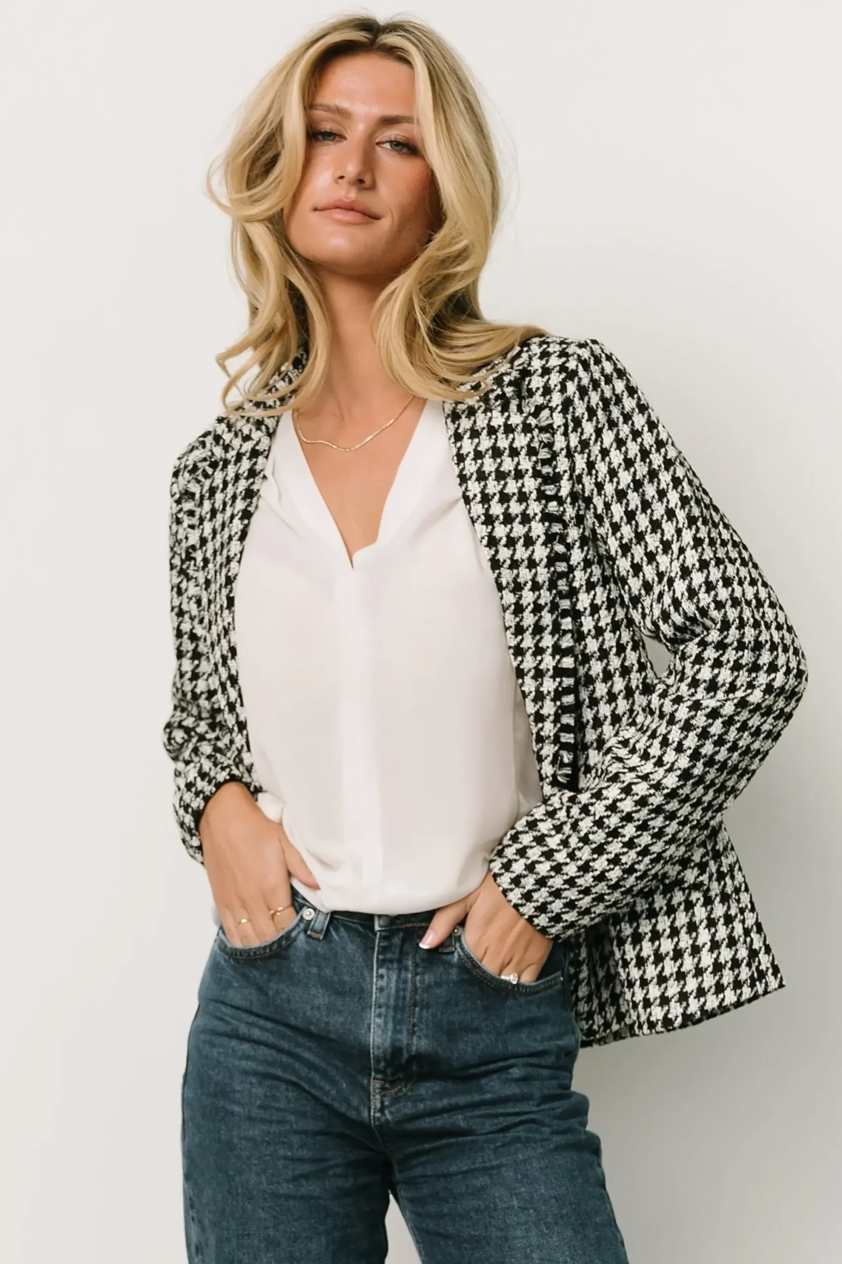 Outlet Baltic Born Ginerva Blazer | Black + Ivory