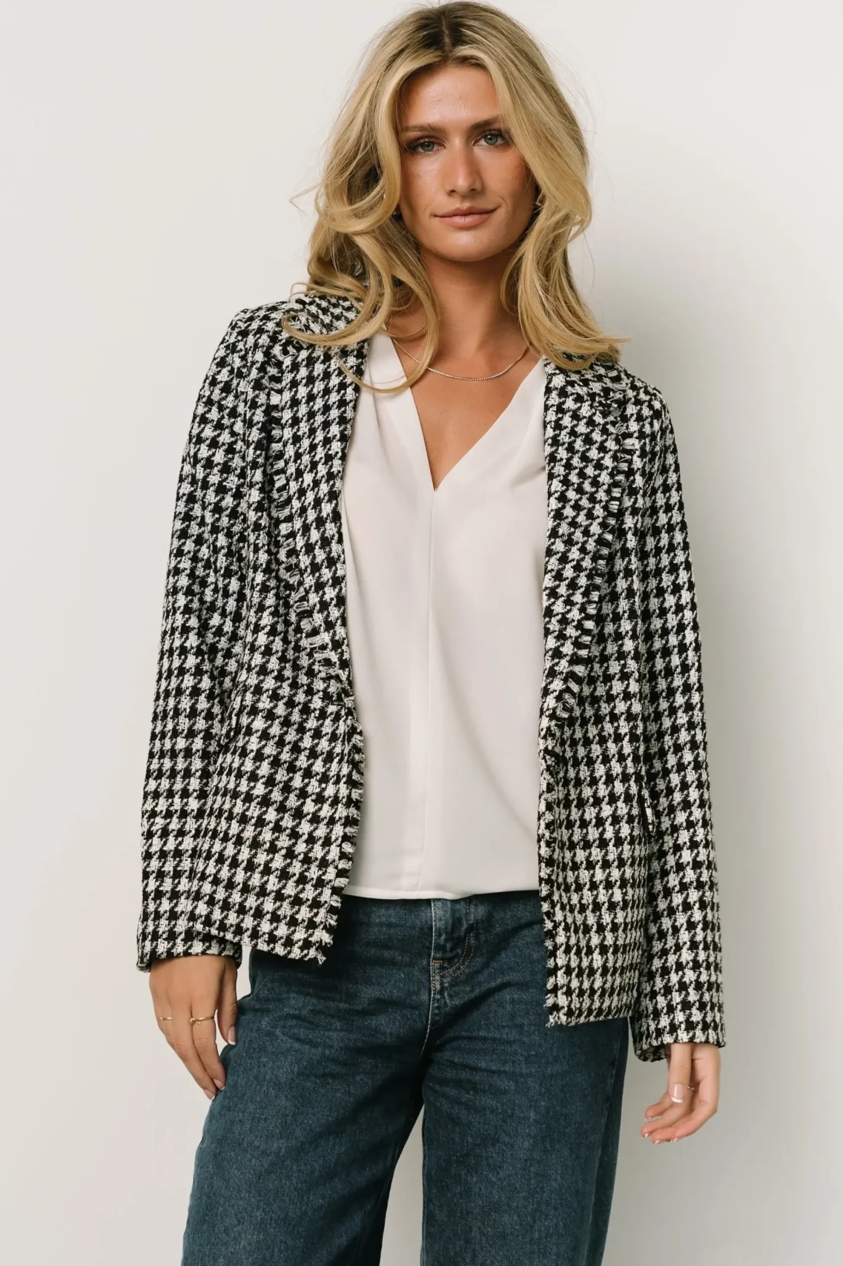 Outlet Baltic Born Ginerva Blazer | Black + Ivory