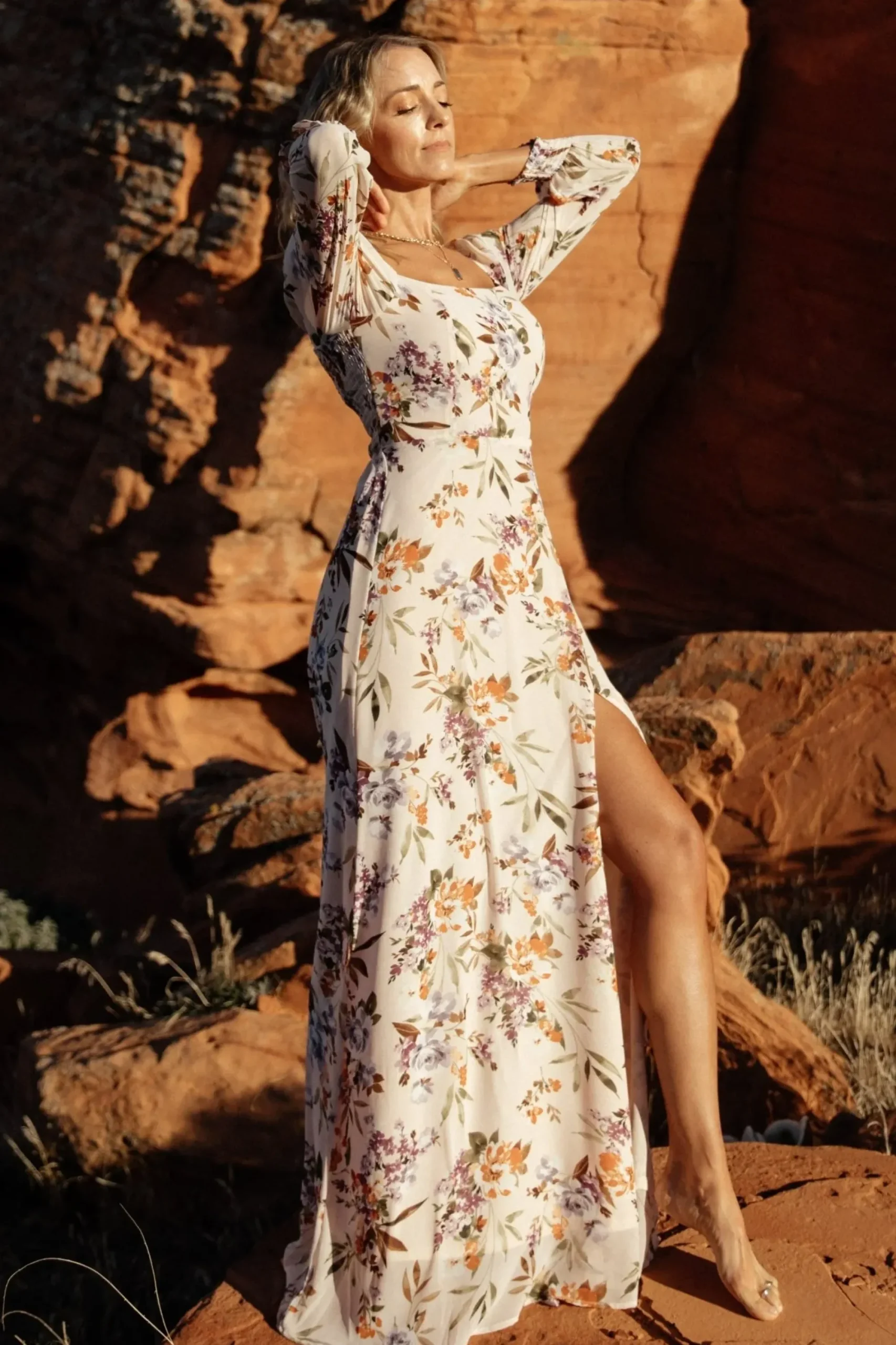 Hot Baltic Born Giselle Maxi Dress | Blush Multi Floral