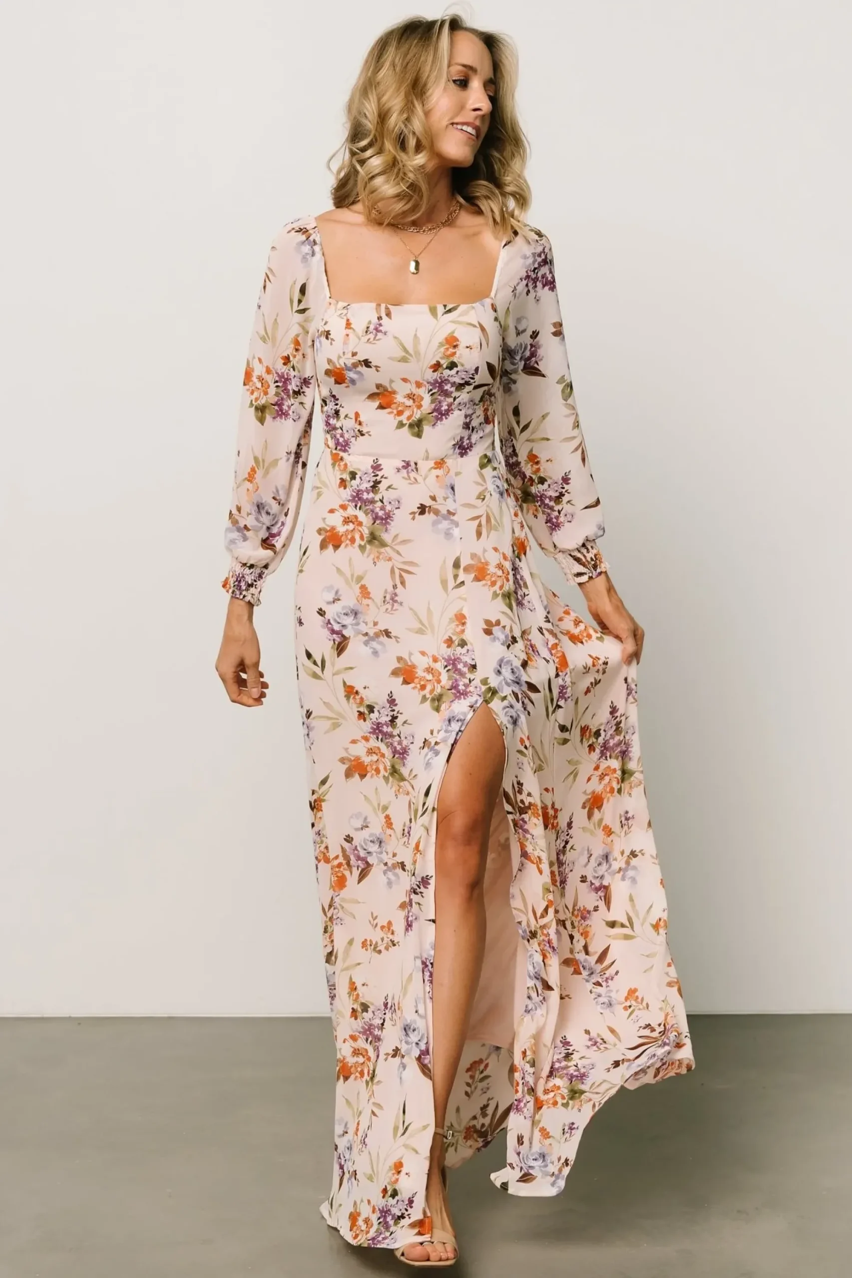 Hot Baltic Born Giselle Maxi Dress | Blush Multi Floral