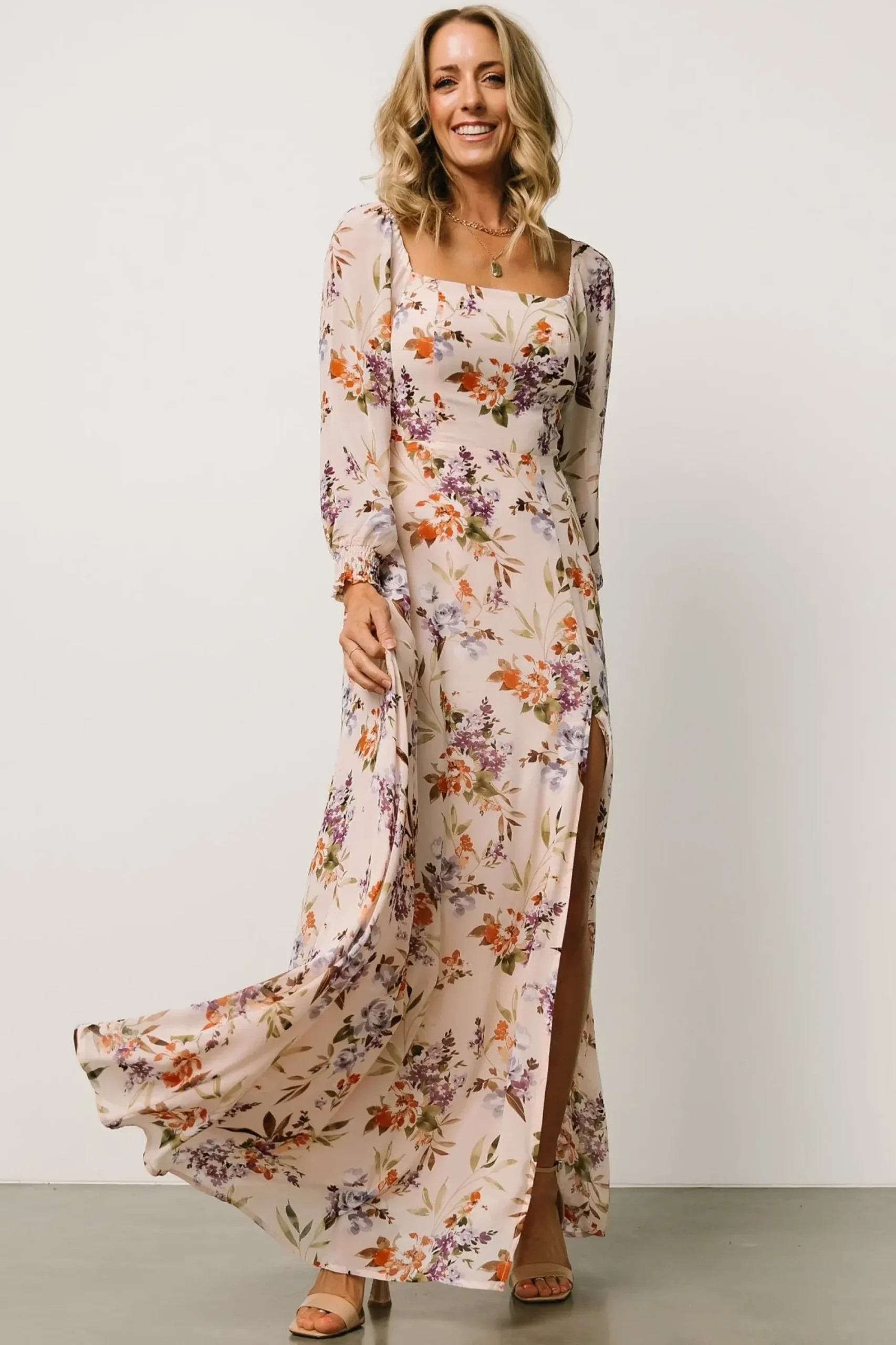 Hot Baltic Born Giselle Maxi Dress | Blush Multi Floral