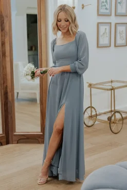 Hot Baltic Born Giselle Maxi Dress | Dusty Blue