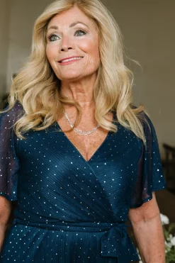 New Baltic Born Grace Sparkle Gown | Navy