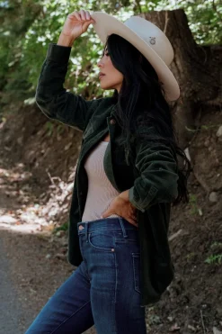 Hot Baltic Born Greeley Corduroy Jacket | Deep Green