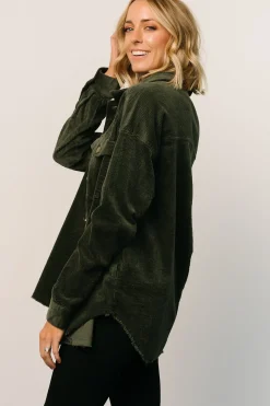 Hot Baltic Born Greeley Corduroy Jacket | Deep Green