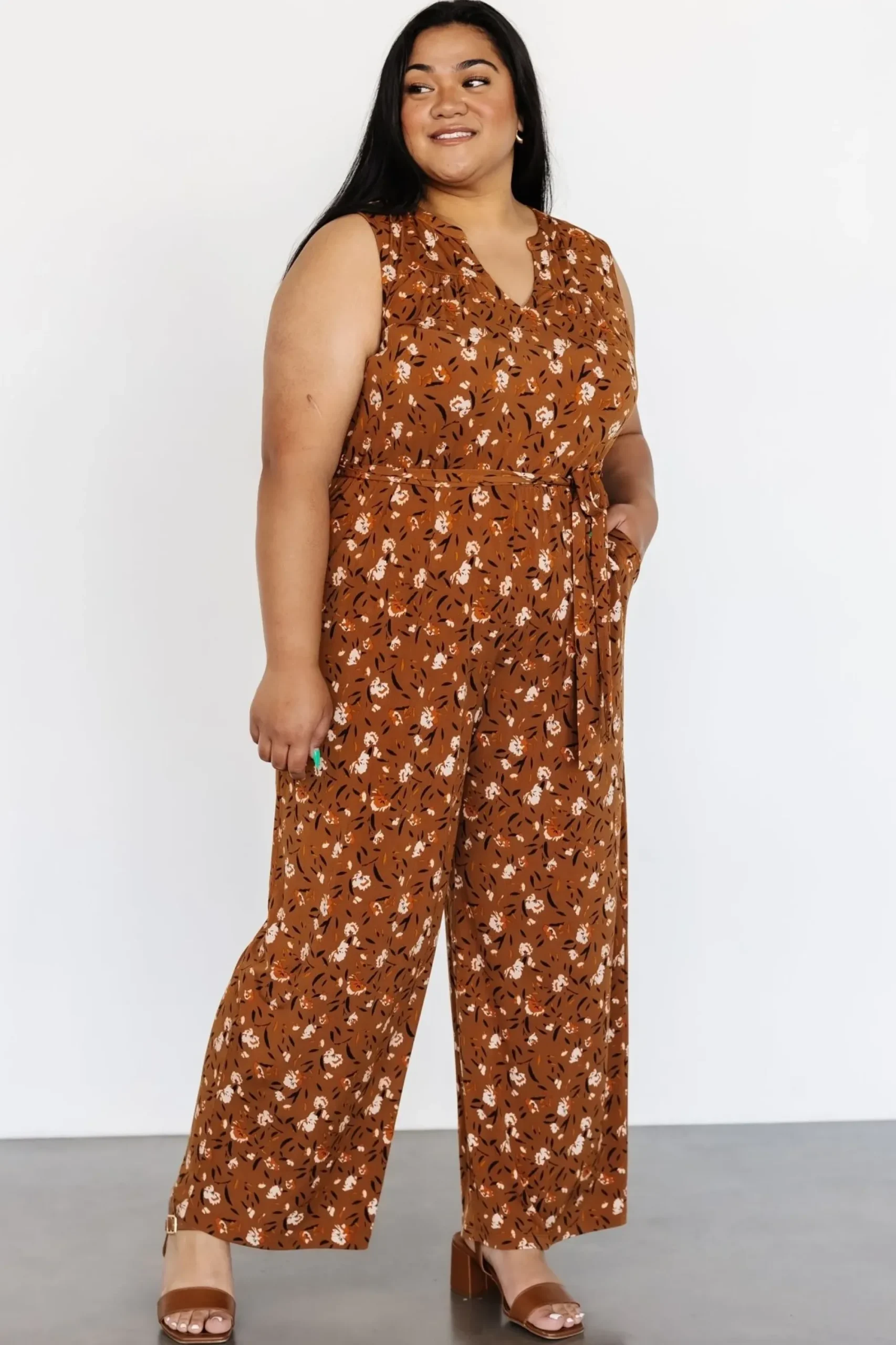 Sale Baltic Born Grove Tank Jumpsuit | Copper Multi