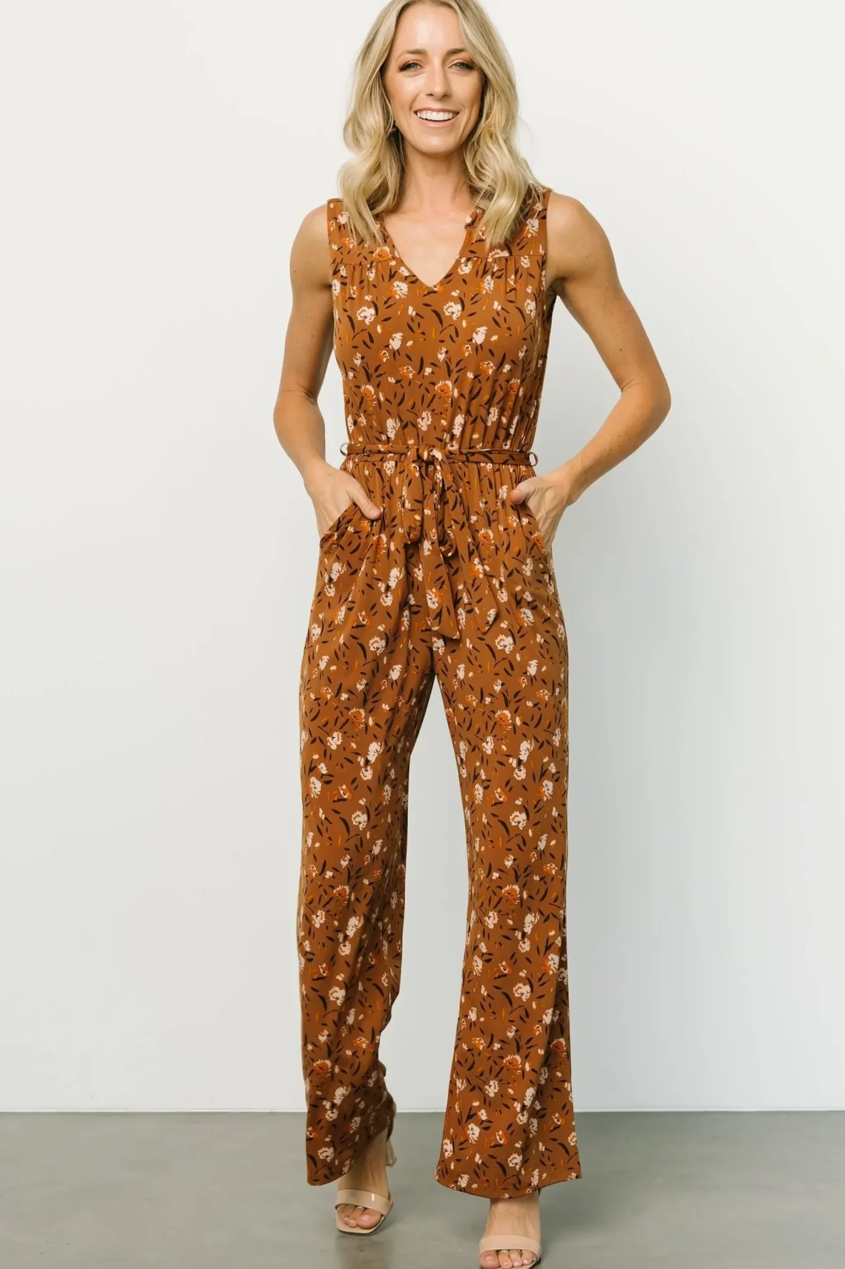 Sale Baltic Born Grove Tank Jumpsuit | Copper Multi