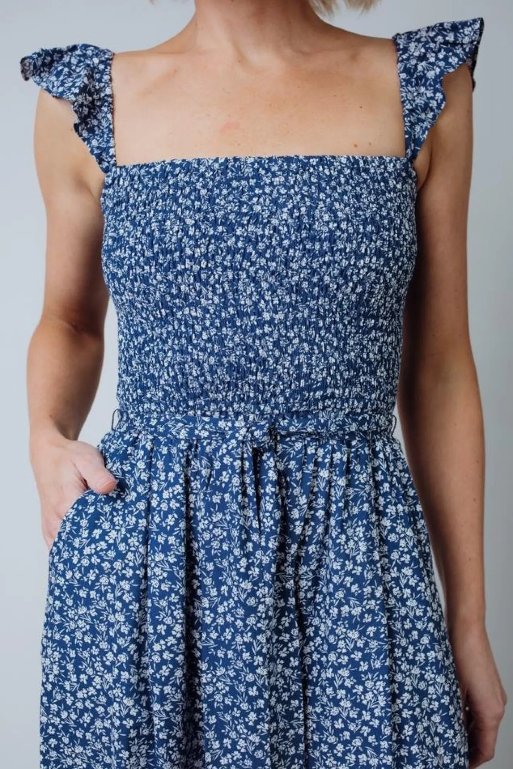 Outlet Baltic Born Hadley Smocked Jumpsuit | Navy