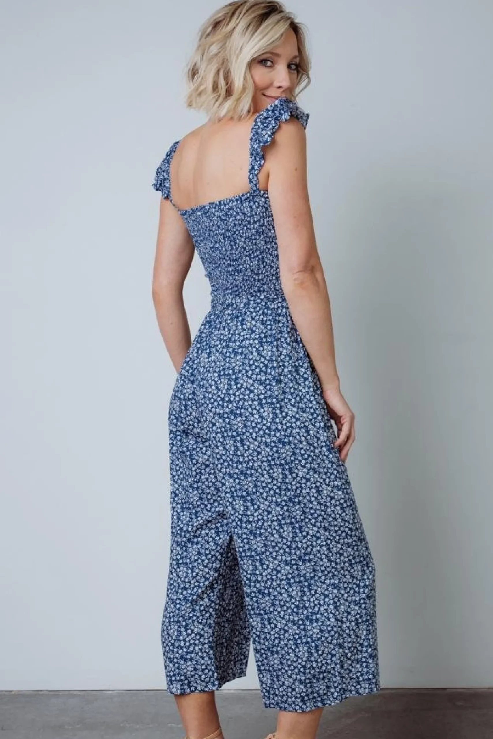 Outlet Baltic Born Hadley Smocked Jumpsuit | Navy