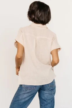 Discount Baltic Born Hammond Short Sleeve Top | Natural