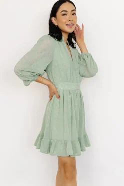 Clearance Baltic Born Harmony Embossed Dress | Sage