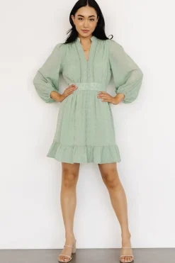 Clearance Baltic Born Harmony Embossed Dress | Sage