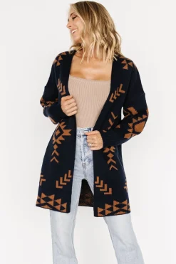 Hot Baltic Born Hays Oversized Cardigan | Navy + Camel