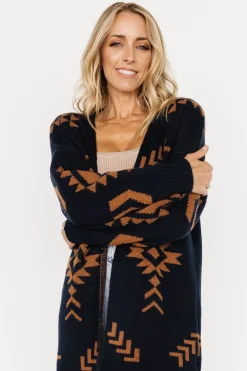 Hot Baltic Born Hays Oversized Cardigan | Navy + Camel