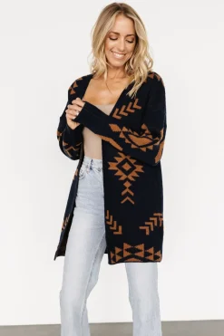 Hot Baltic Born Hays Oversized Cardigan | Navy + Camel