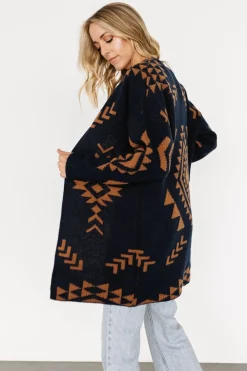 Hot Baltic Born Hays Oversized Cardigan | Navy + Camel
