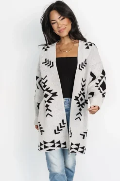 Outlet Baltic Born Hays Oversized Cardigan | Ivory + Black