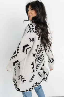Outlet Baltic Born Hays Oversized Cardigan | Ivory + Black