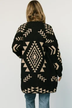 Outlet Baltic Born Hays Oversized Cardigan | Black + Tan