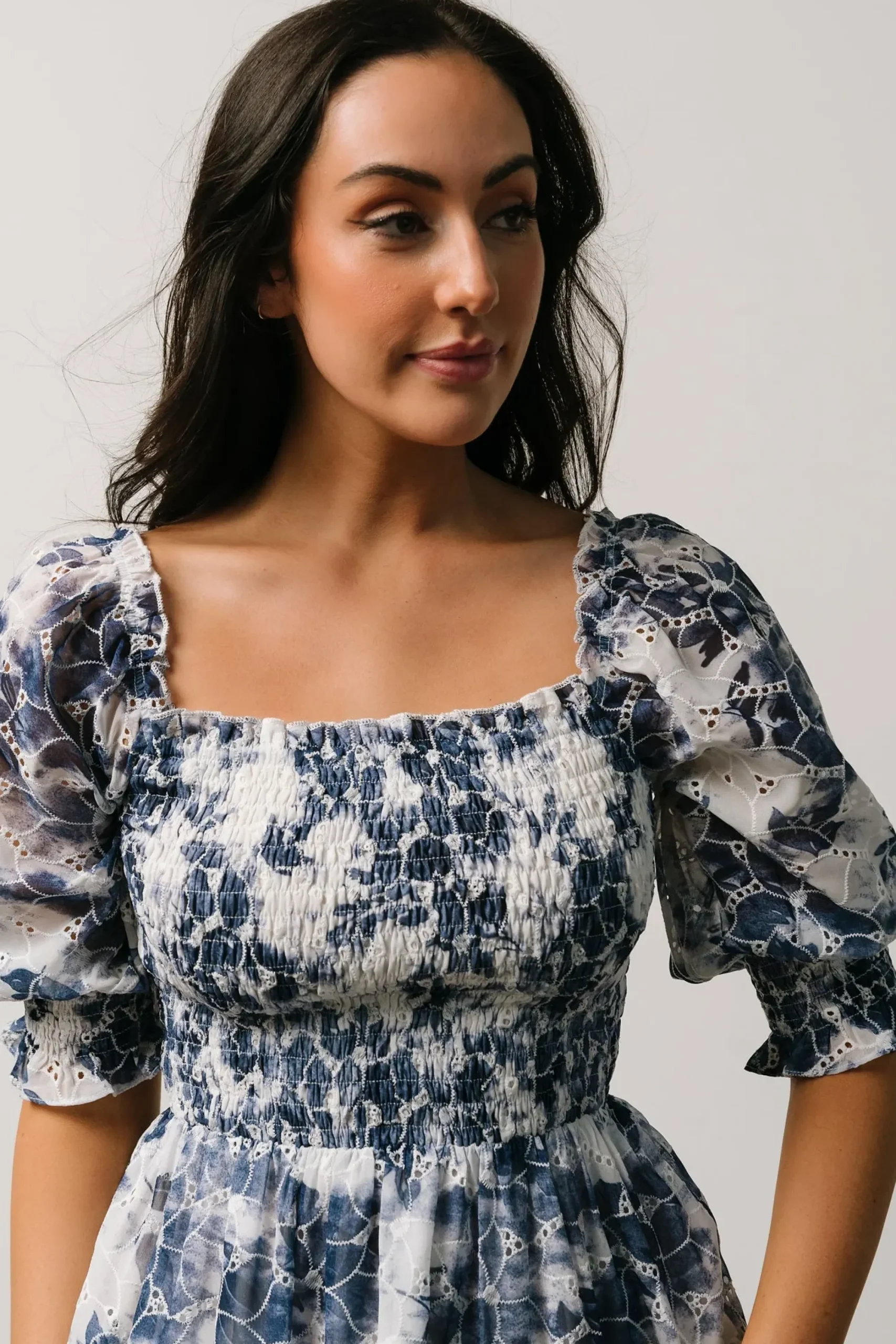 Best Baltic Born Hazel Eyelet Midi Dress | Navy