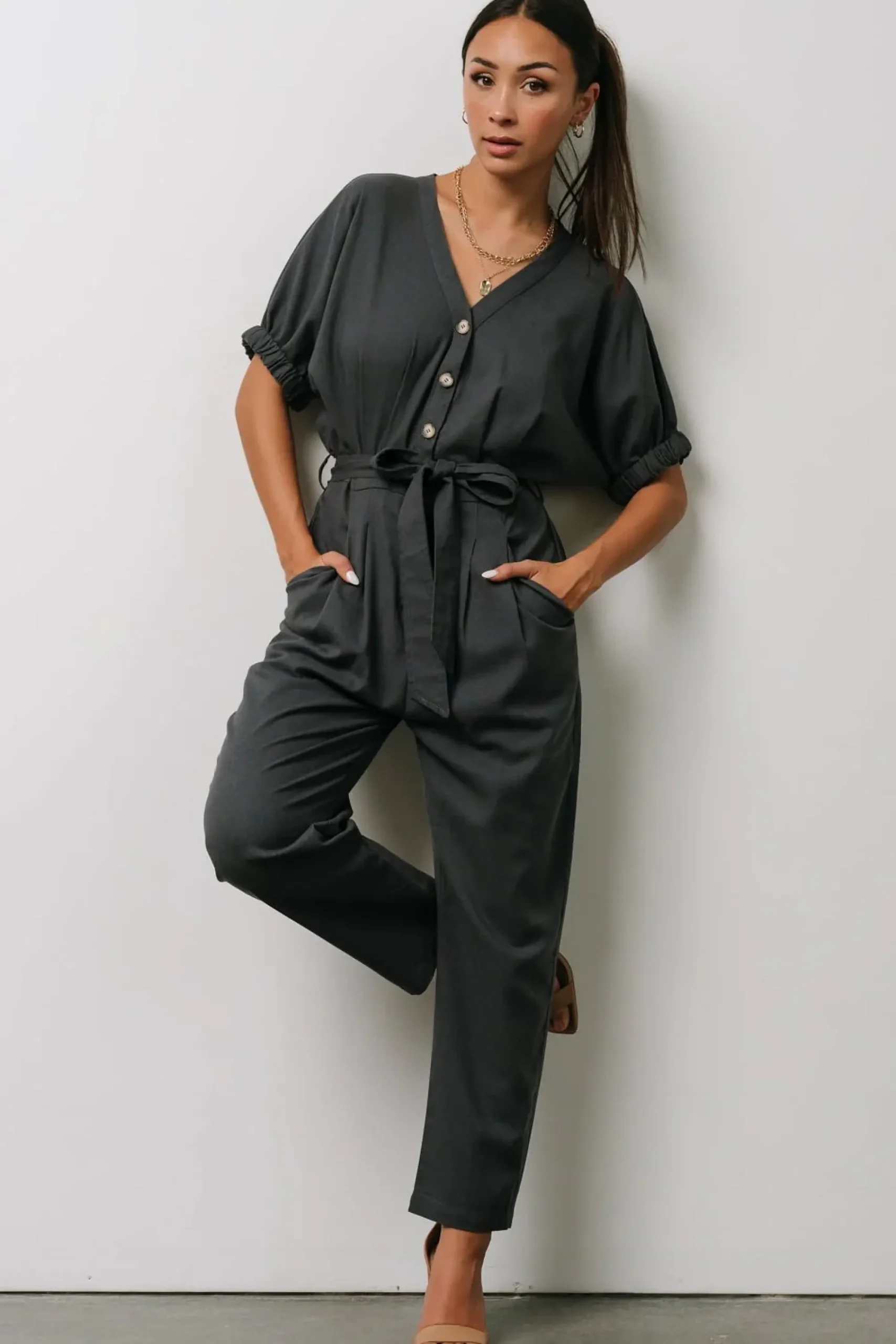 Sale Baltic Born Heidi Jumpsuit | Dark Slate