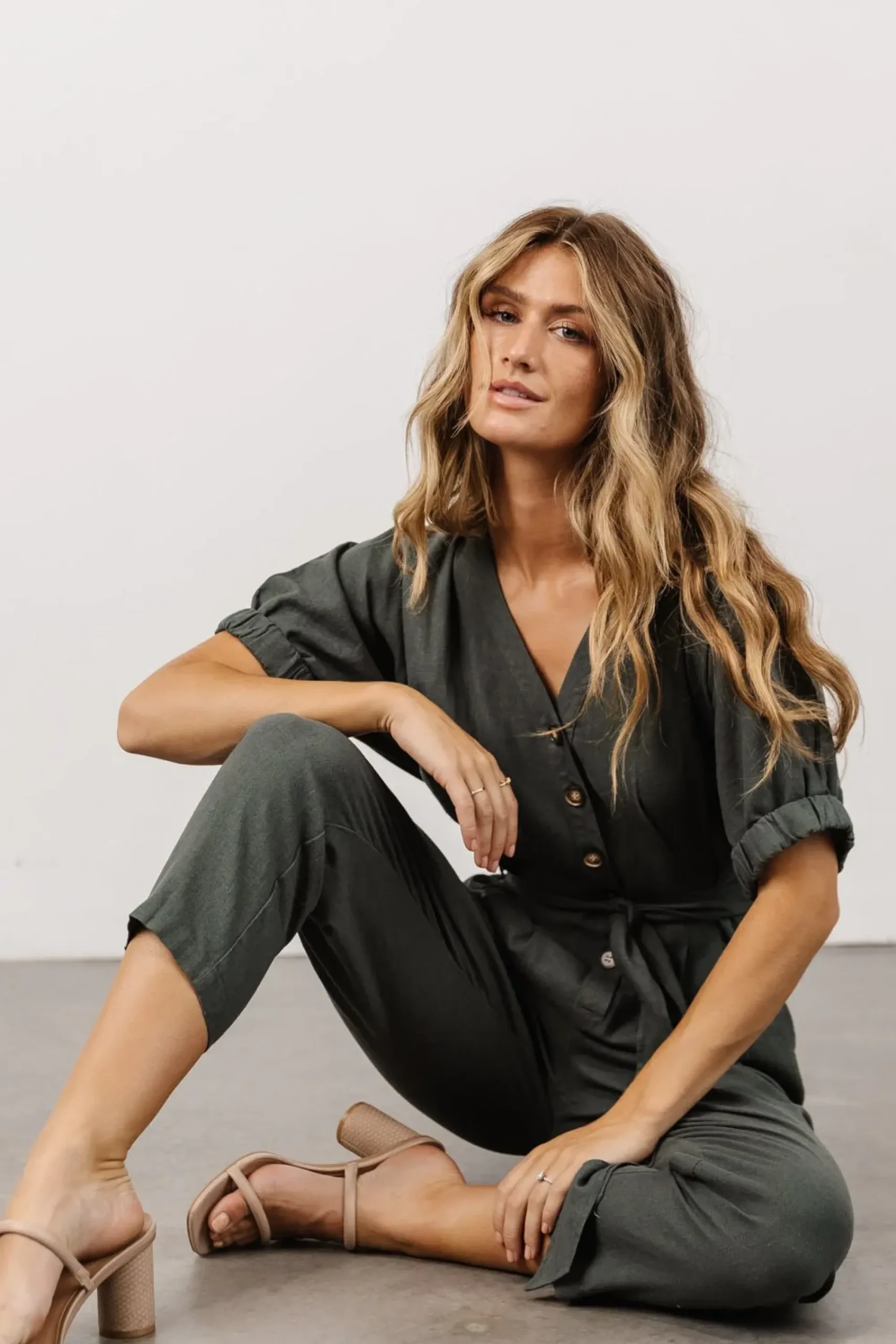 Outlet Baltic Born Heidi Jumpsuit | Dusty Green