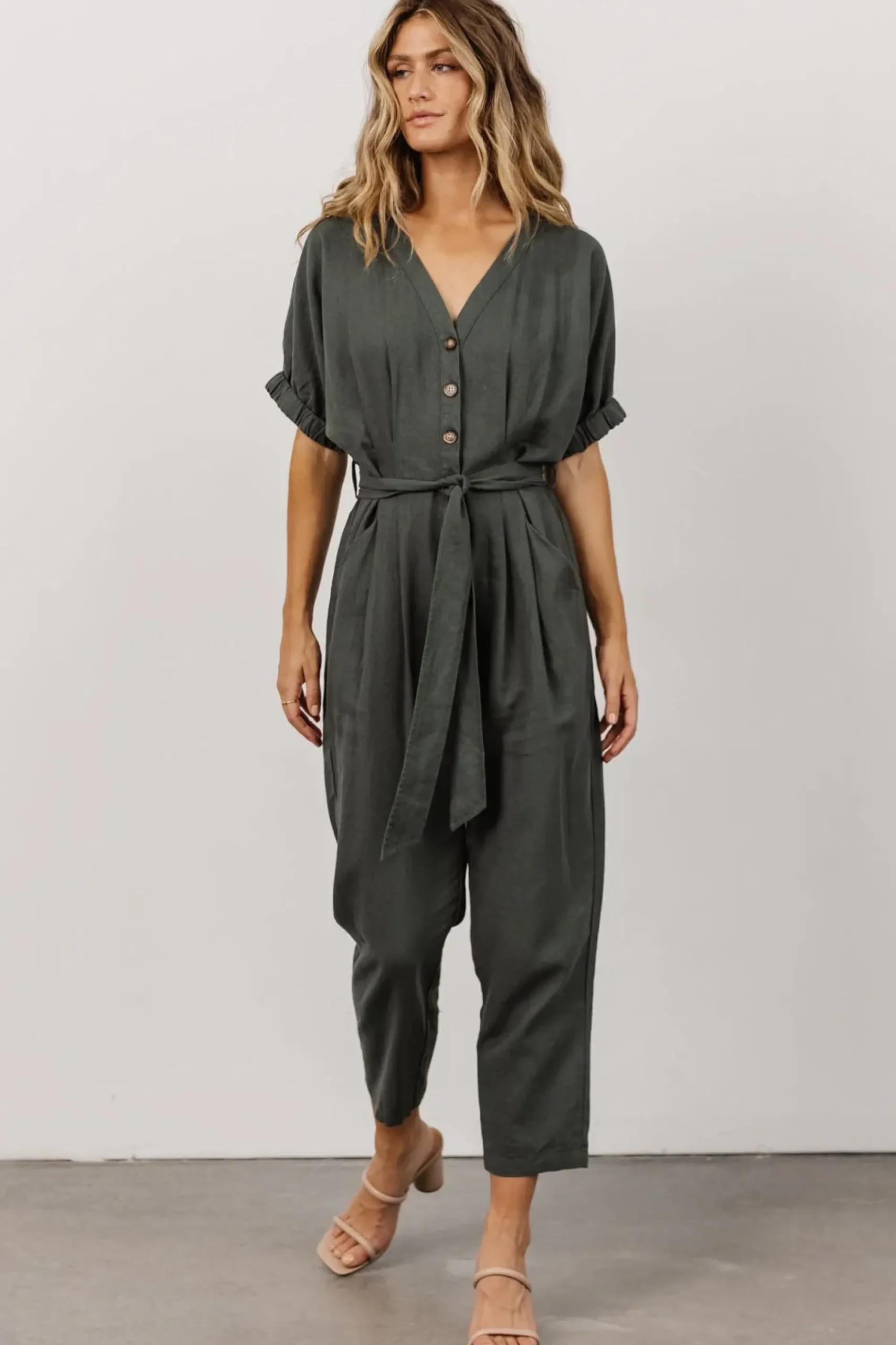 Outlet Baltic Born Heidi Jumpsuit | Dusty Green