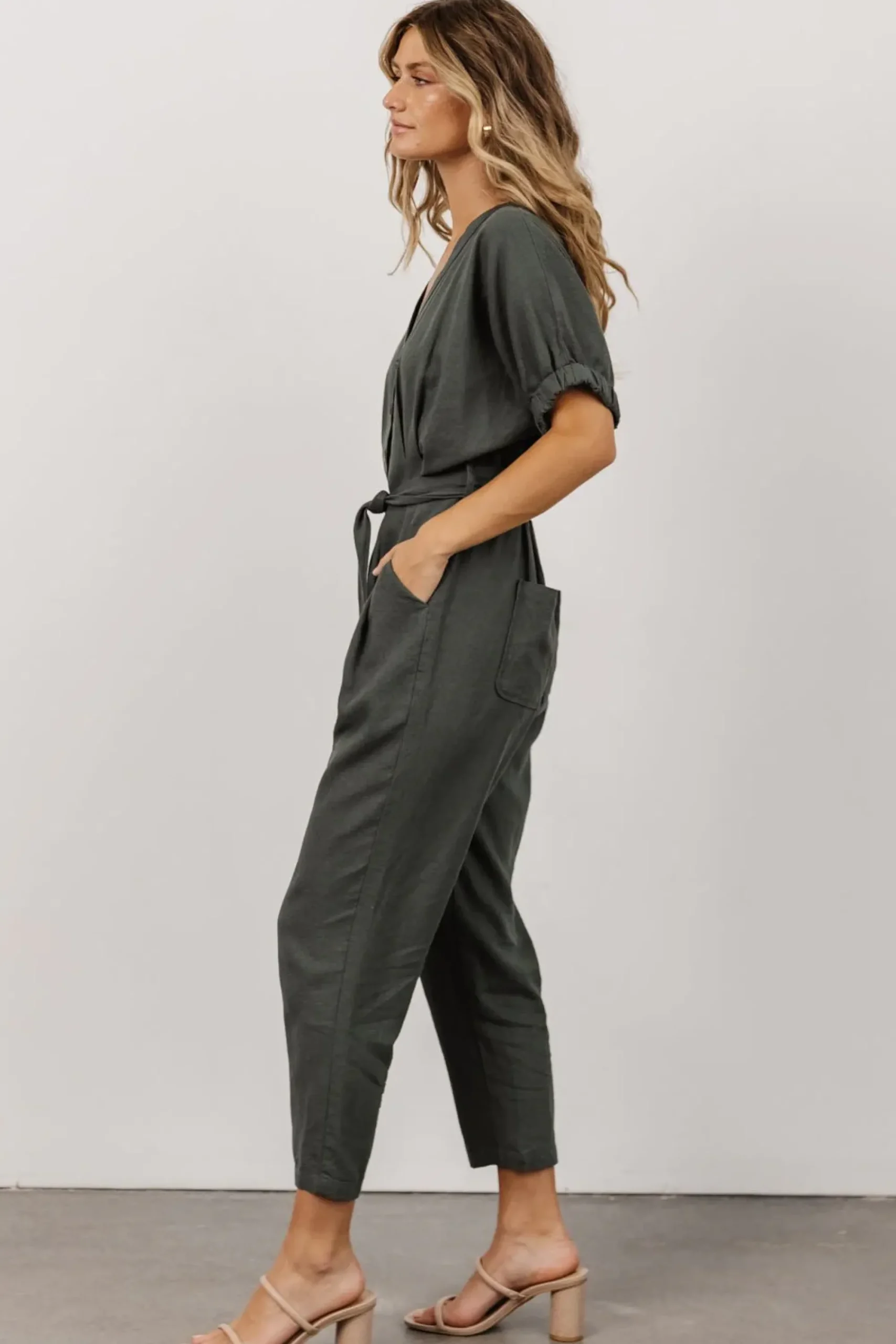 Outlet Baltic Born Heidi Jumpsuit | Dusty Green