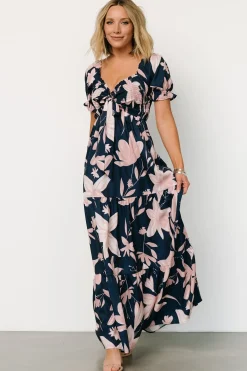 Fashion Baltic Born Hilaria Maxi Dress | Navy + Blush